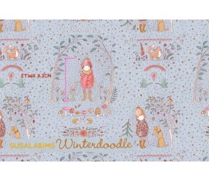 Bio Jersey Lillestoff - Winter Doodle susalabim